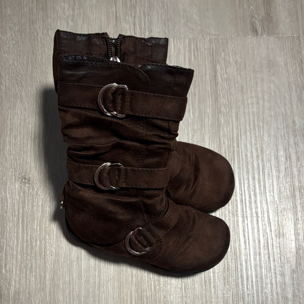 Link Kids Brown Boots with Buckles